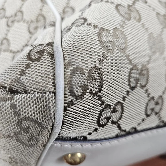 Auth Gucci GG Monogram Scarlett Studs Convertible Satchel handbag - Picture 7 of 12